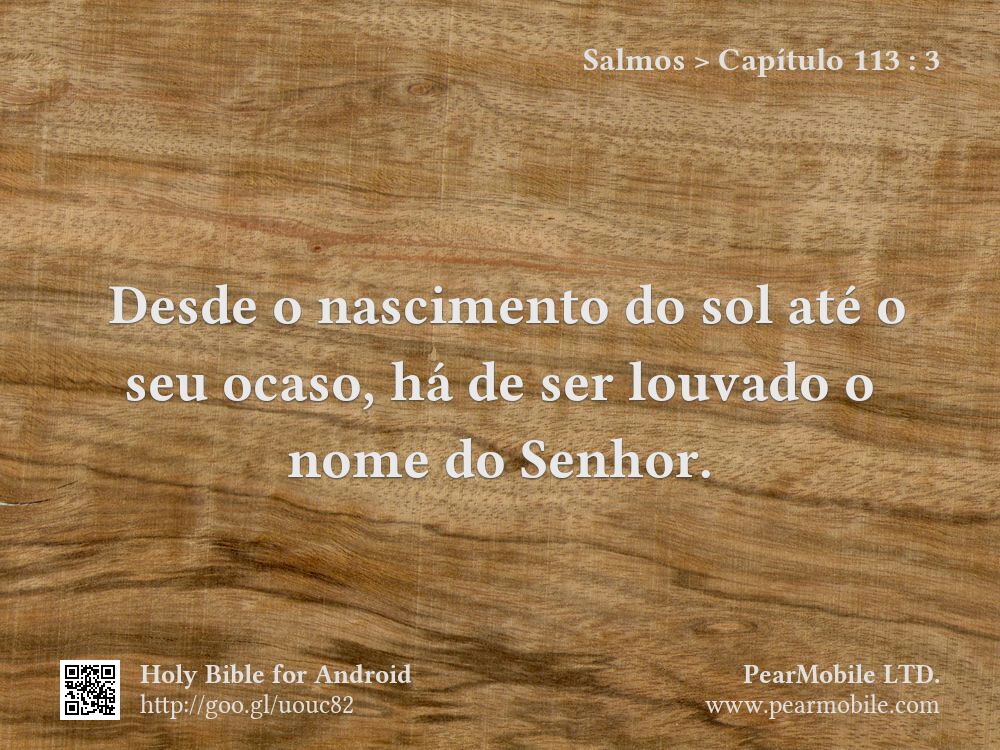 Salmos, Capítulo 113:3